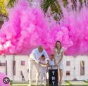 Feux d’artifices mariage gender reveal