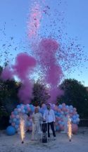 Feux d’artifices mariage gender reveal