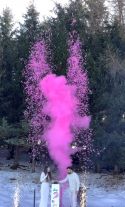 Feux d’artifices mariage gender reveal