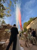 Feux d’artifices mariage gender reveal